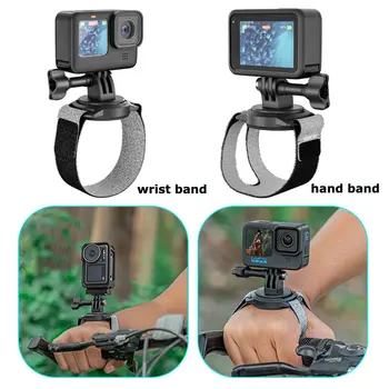 Магнитный ремешок на Запястье для Экшн-камеры Смартфона с Поворотом на 360 Градусов Браслет для gopro 11 Insta360 X3 для iPhone Велоспорт