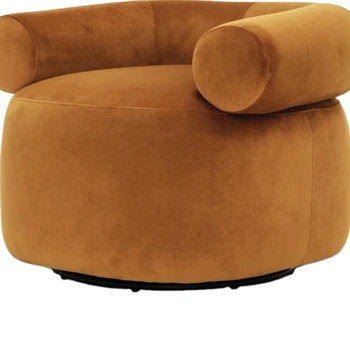 Мебель, современный вращающийся стул для объятий, стул для гостиной, тканевый стул для отдыха из букле для домашней мебели