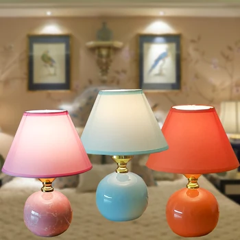 Миниатюрная керамическая настольная лампа, стильная и элегантная прикроватная лампа для спальни, стойка кафе-бара, настольная атмосферная лампа