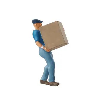 Модель движущейся коробки с человеком 1: 64, макет фигур людей для микро-ландшафта сцены своими руками