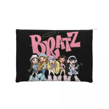 Модная дорожная сумка для туалетных принадлежностей Bratz Rock Angelz для женщин, органайзер для косметики из японского аниме, набор для хранения косметики