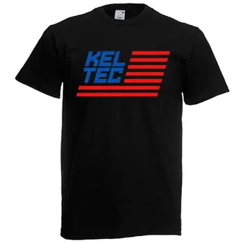 Мужская черная футболка с логотипом Keltec, огнестрельное оружие, рифления, размер от S до 5Xl