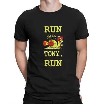 Мужские футболки Tony the Yellow Racing Snail, винтажная футболка Turbo Snail, футболки с круглым вырезом и коротким рукавом, летние топы