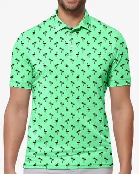 Мятные футболки-поло Mingo с художественным принтом, трендовая рубашка, летняя одежда на заказ с коротким рукавом
