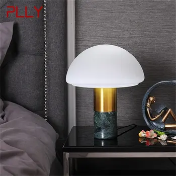 Настольная лампа PLLY Nordic, современный модный мраморный Гриб, простой настольный светильник для дома, гостиной, спальни, гостиничного декора