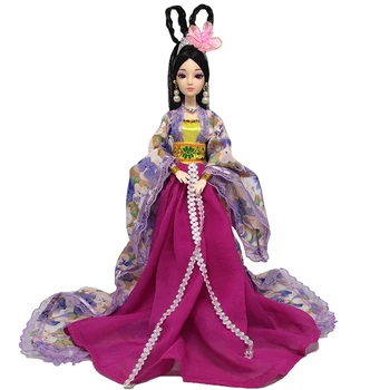 Новая 30-сантиметровая кукла с полным комплектом костюмов в китайском стиле Набор кукол 1/6 Bjd Кукла с головным убором Игрушки для переодевания девочек