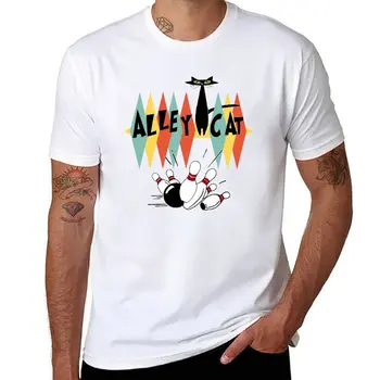 Новая футболка для боулинга в стиле ретро, Винтажный котелок, подарки, винтажная футболка, рубашка с животным принтом для мальчиков, блузка, одежда для мужчин