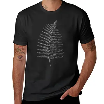 Новозеландская футболка с листьями папоротника, аниме, летние топы, мужские футболки для больших и высоких