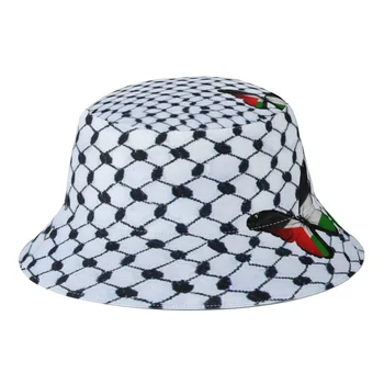 Новые летние палестинские шляпы-ведерки Keffiyeh Free Palestine для пляжа Унисекс, складные, для рыбалки, Рыбацкая шляпа-панама, Солнцезащитная кепка