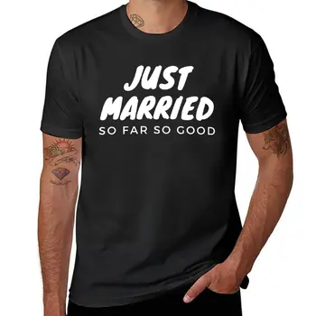 Новые рубашки для молодоженов, пока что очень хороший подарок на свадьбу, футболка, короткая футболка, милые топы, забавные футболки для мужчин