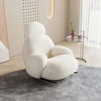 Одноместный диван с откидной спинкой, кресла из бархатной ткани, скандинавское современное кресло для отдыха в гостиной