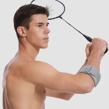 Опора для теннисного локтя, Амортизирующий комплект бандажей для теннисного локтя с регулируемой крепежной лентой, Дышащая компрессия для эффективного сжатия