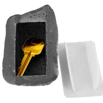 Открытый запасной ящик для ключей в саду, скрытый в камне, Контейнеры для безопасного хранения, спрятанные в камне