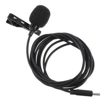 Петличный микрофон Беспроводные микрофоны Professional Tiny Major USB-C для записи с железным зажимом на лацкане