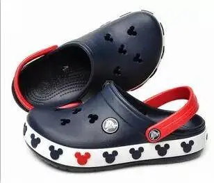 Пляжные кроссовки MODX для мальчиков и девочек с Микки и Минни, 3D Тапочки, Детская обувь с дырками, Сандалии, Детские сандалии, Детская обувь для малышей