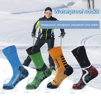 Профессиональные водонепроницаемые носки для улицы, для рыбалки, альпинизма, катания на лыжах, дышащие носки, водонепроницаемые носки с зимней изоляцией