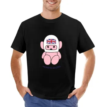 Розовая футболка Hesketh Racing Bear, быстросохнущая футболка, Короткая футболка, мужские футболки