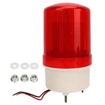 Светодиодный вращающийся стробоскоп ABS Большой объем Простая установка IP54 Широкое применение 10 Вт Красная звуковая сигнальная лампа для машины