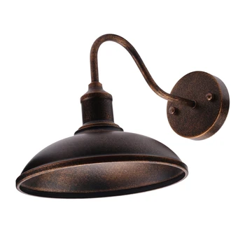 Светодиодный светильник для сарая с гусиной шеей, наружный настенный светильник на крыльце фермерского дома, креативные садовые светильники для внутреннего и наружного использования