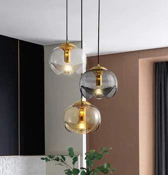 современные потолочные подвесные светильники круглая подвесная лампа подвесной абажур деревянная лампочка e27 подвесной светильник марокканский декор