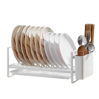 Стеллаж для хранения тарелок, Сливное устройство, Стеллаж для хранения посуды, Держатель посуды, Кухонная подставка для разделочных досок, формы для выпечки с крышкой