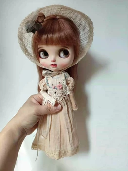 (Только один комплект) Кукольная одежда Dula Платье чайного окрашивания юбка с вышивкой Blythe ob22 Azone Licca ICY JerryB 1/6 Аксессуары Для Кукол Bjd