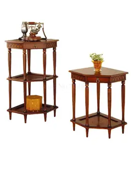 Треугольный столик, угловая подставка для цветов, многослойный боковой шкаф для дивана, несколько углов, столик для полдника, прикроватный столик для хранения