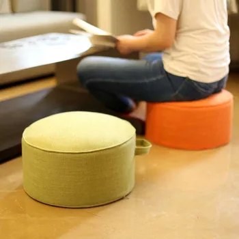 Удобная круглая квадратная губчатая подушка для сиденья, татами, съемный моющийся толстый коврик для стула.