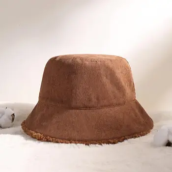 Удобная универсальная зимняя шапка, уютные обратимые флисовые рыбацкие шапки из утолщенной овечьей шерсти, однотонные цвета, теплые для взрослых зимой