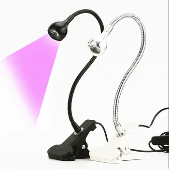 Ультрафиолетовая настольная лампа USB LED Clip Настольные УФ-лампы, лампа для отверждения геля, сушилка для ногтей для нейл-арта своими руками за наличные Медицинский детектор