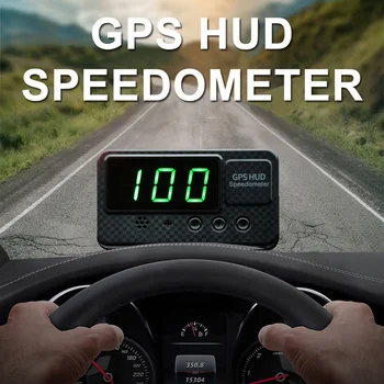 Универсальный GPS-дисплей, спидометр, одометр, цифровой дисплей скорости, миль/ч, будильник с превышением скорости для транспортных средств C60S