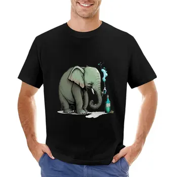 Футболка Elephant syrup, летние топы, мужская тренировочная рубашка