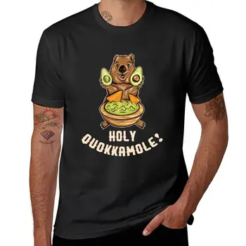 Футболка Holy Quokkamole, быстросохнущая футболка, мужская футболка нового выпуска, кавайная одежда, тренировочные рубашки для мужчин