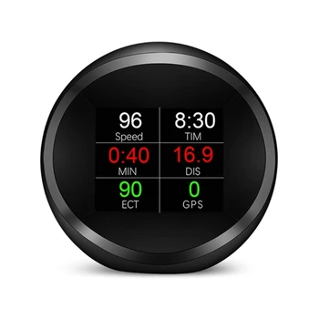 Цифровой измеритель HUD для спидометра автомобиля, индикация температуры, пробега, головной дисплей оптом