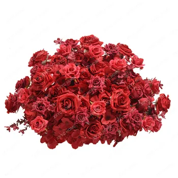 Шар из цветов гортензии и розы, оформление витрин выставочного зала, украшение сцены свадебным столом в цветочек, искусственный цветок