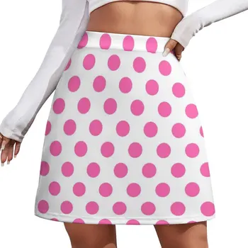 Ярко-розовая мини-юбка в горошек, юбка, юбка, женская одежда kpop, лето 2023, Женская одежда